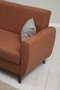 Atelier Del Sofa Zaden - Sofá-cama de 3 plazas Rojo teja